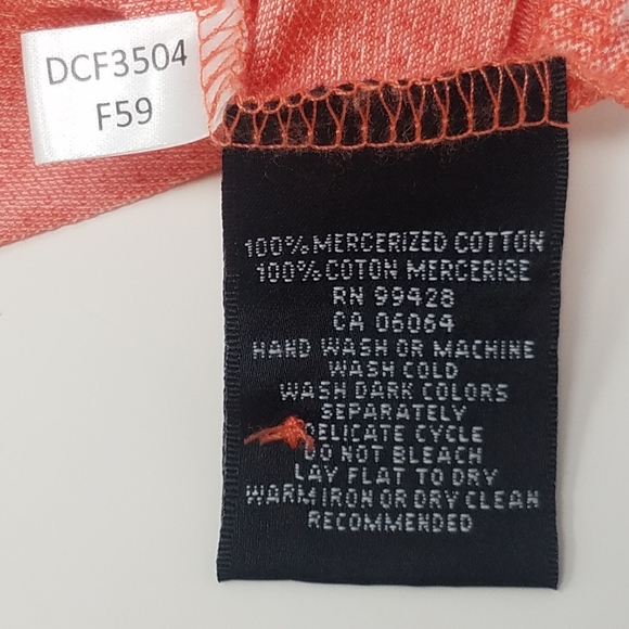 Bugatchi Mens Polo T Shirts 100% Mercerized Cotton XL Peach Color - Picture 10 of 11